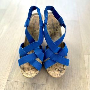 Montego Bay Club: Blue Wedge Size 5